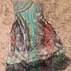 Lapis One Size Shimmery Ribbed Fairy Convertible Dress/Skirt